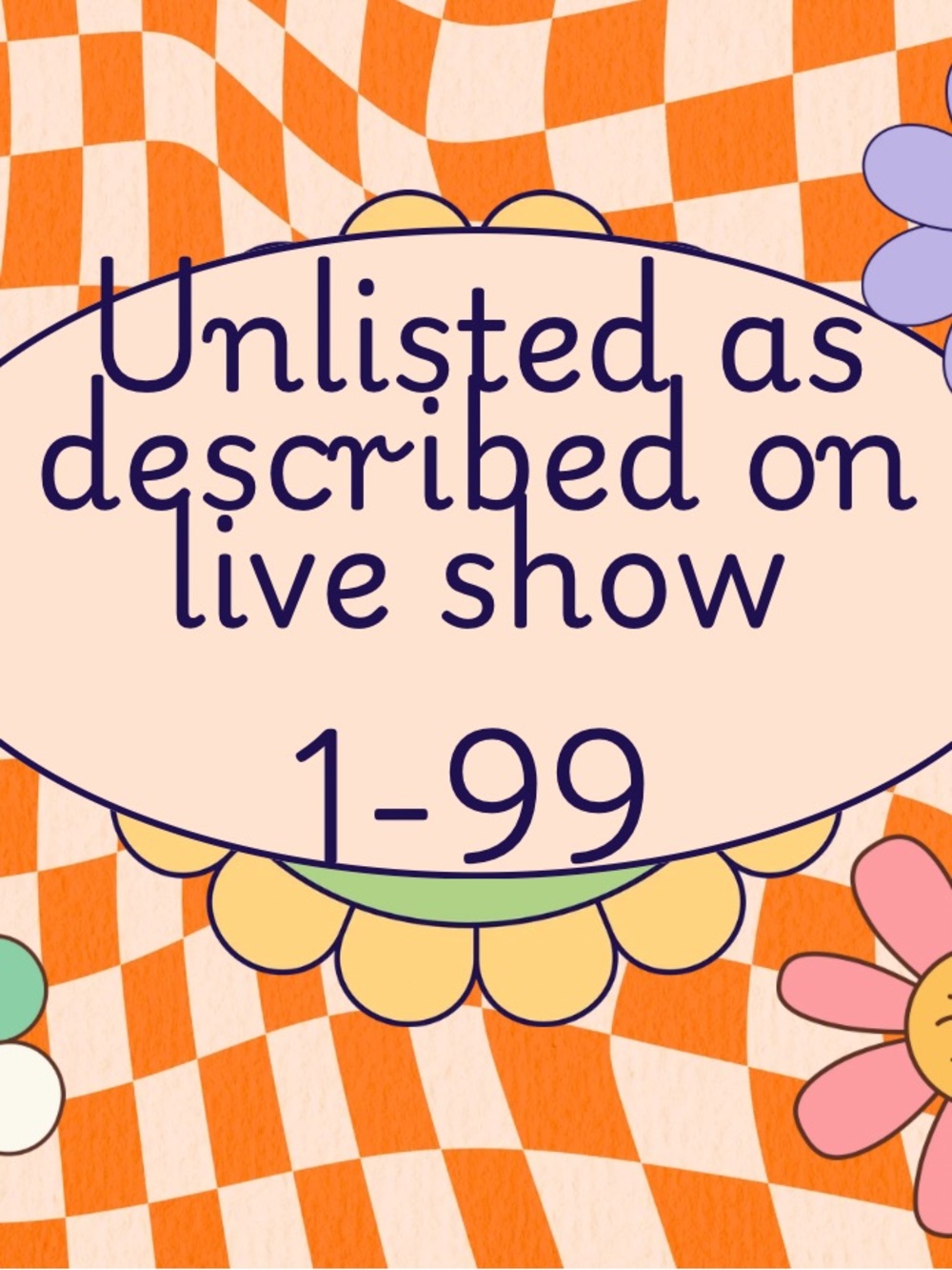 NYVintagebyCatherine LIVE SHOW.‼️ unlisted items as described in my show. 1-99.